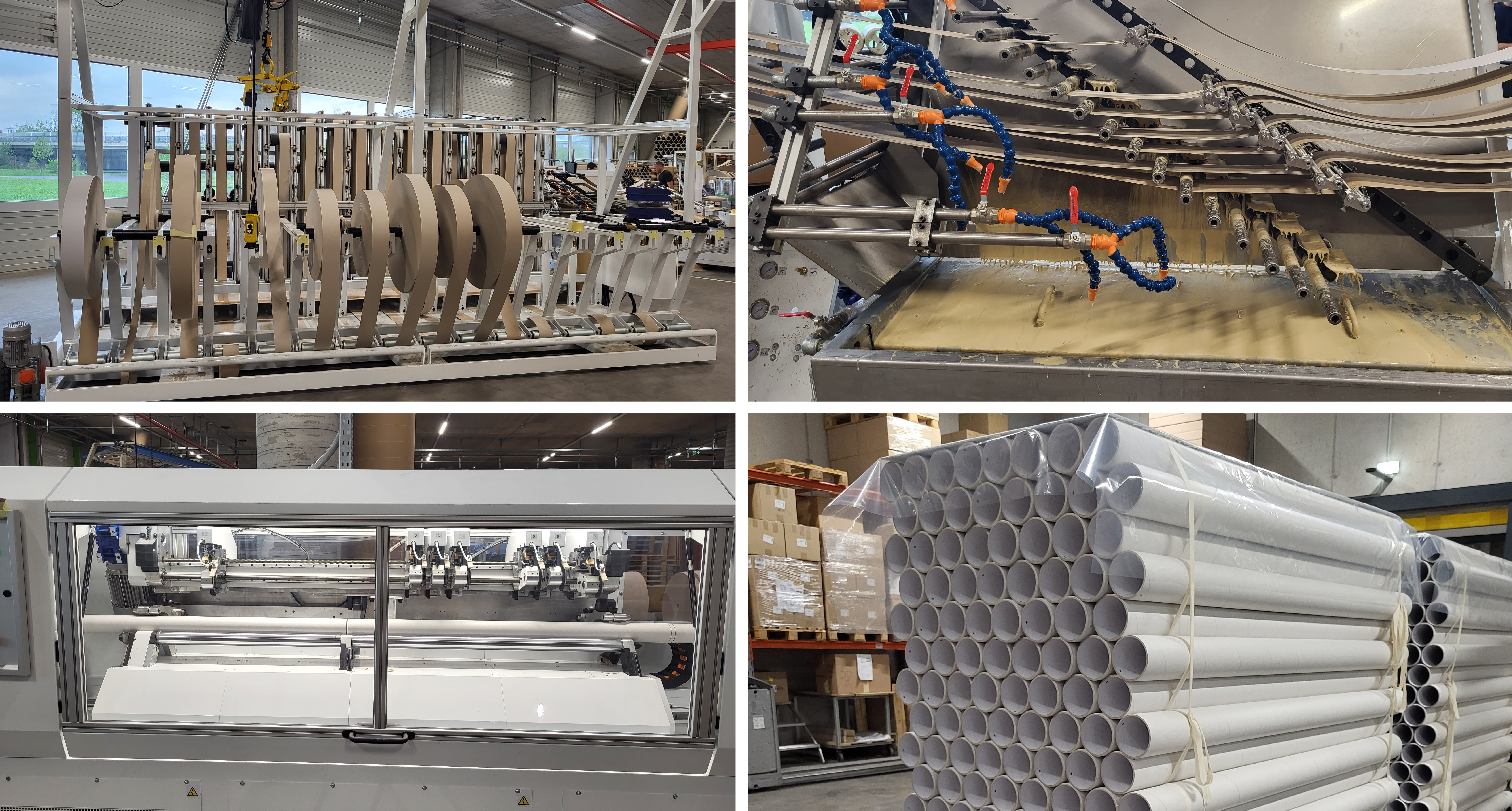 Eine Schneidemaschine steht am Boden